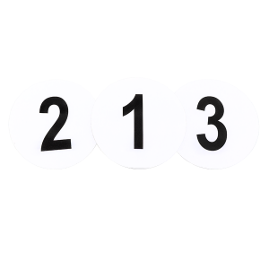 Magnetic sign  w.starter number round form (diverse numbers)